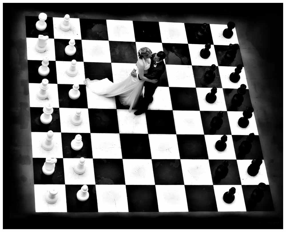 Свадьба в шахматном стиле